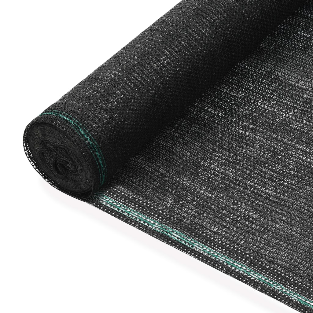 vidaXL Teniski zaslon HDPE 1,6 x 100 m crni - cover