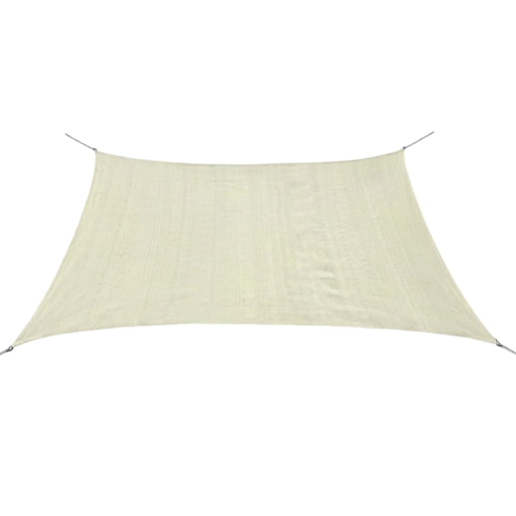 vidaXL Sjenica Jedro HDPE Pravokutna 3.6x3.6 m Krem - cover