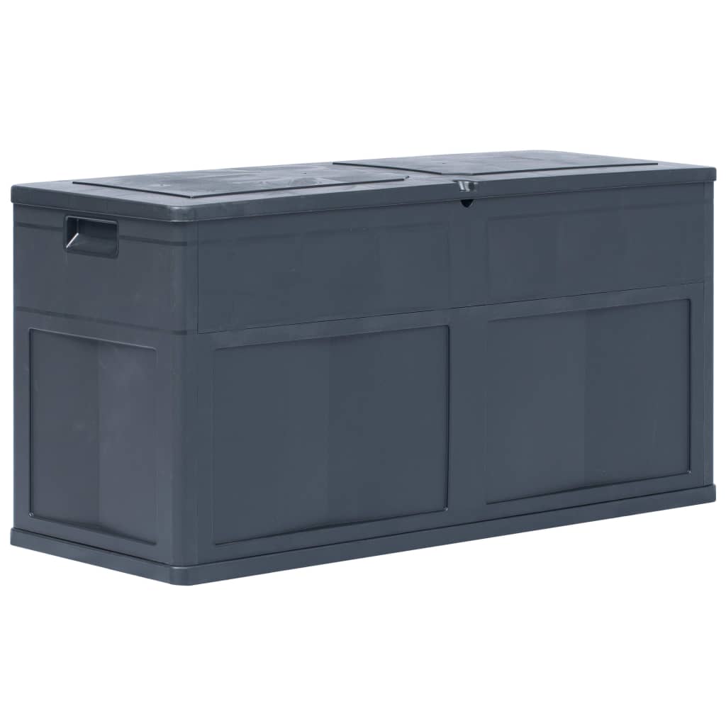 vidaXL Vrtna kutija za pohranu 320 L crna - cover