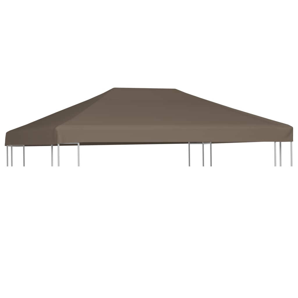 vidaXL Pokrov za sjenicu 310 g/m² 3 x 4 m smeđe-sivi - cover