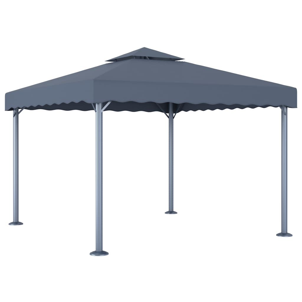 vidaXL Sjenica 300 x 300 cm antracit aluminijum - cover