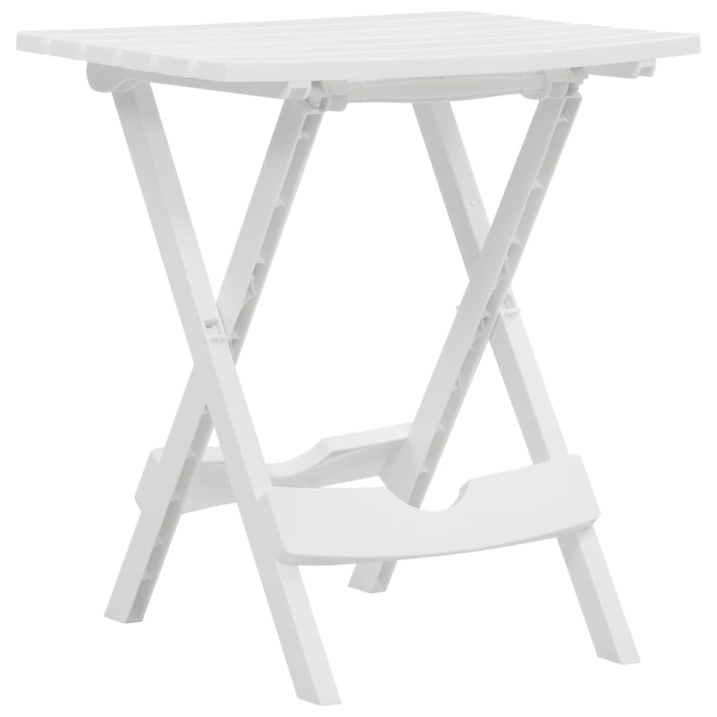 vidaXL Sklopivi vrtni stol 45,5 x 38,5 x 50 cm bijeli - cover