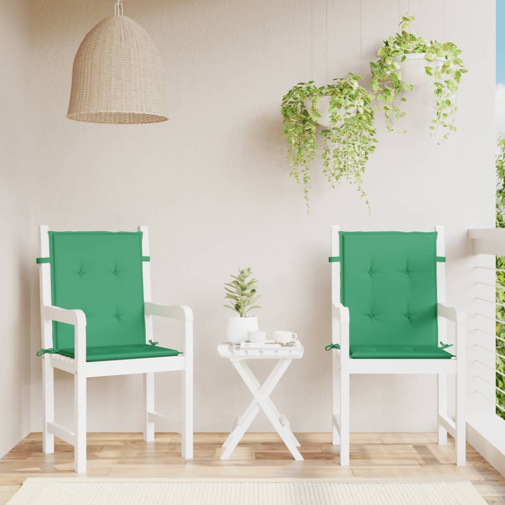 vidaXL Jastuci za vrtne stolice 2 kom zeleni 100x50x3 cm od tkanine - cover