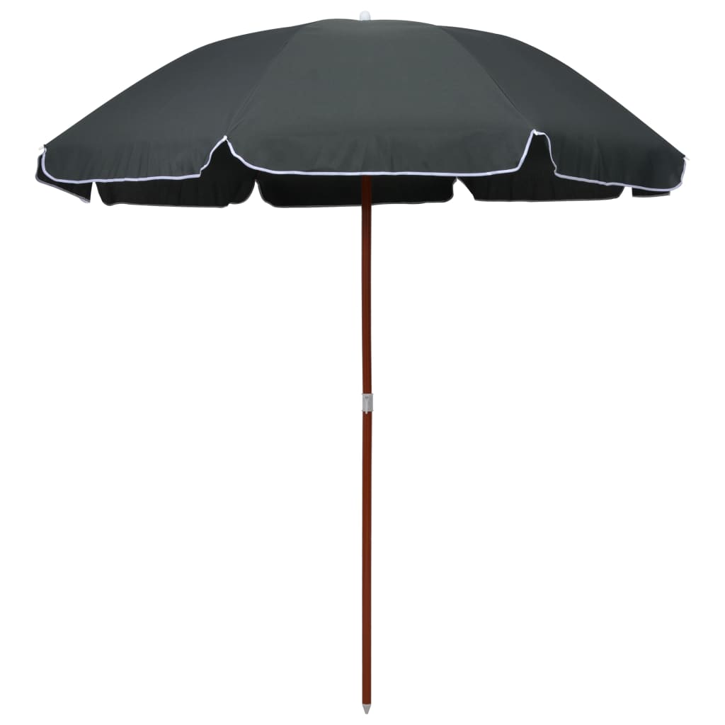 vidaXL Suncobran s čeličnom šipkom 240 cm antracit - cover