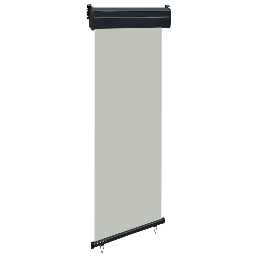 vidaXL Balkonska bočna tenda 65 x 250 cm siva - cover