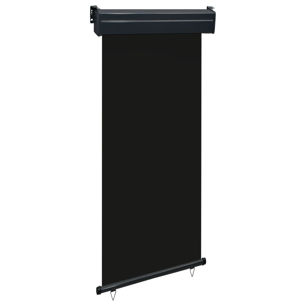 vidaXL Balkonska bočna tenda 105 x 250 cm crna - cover