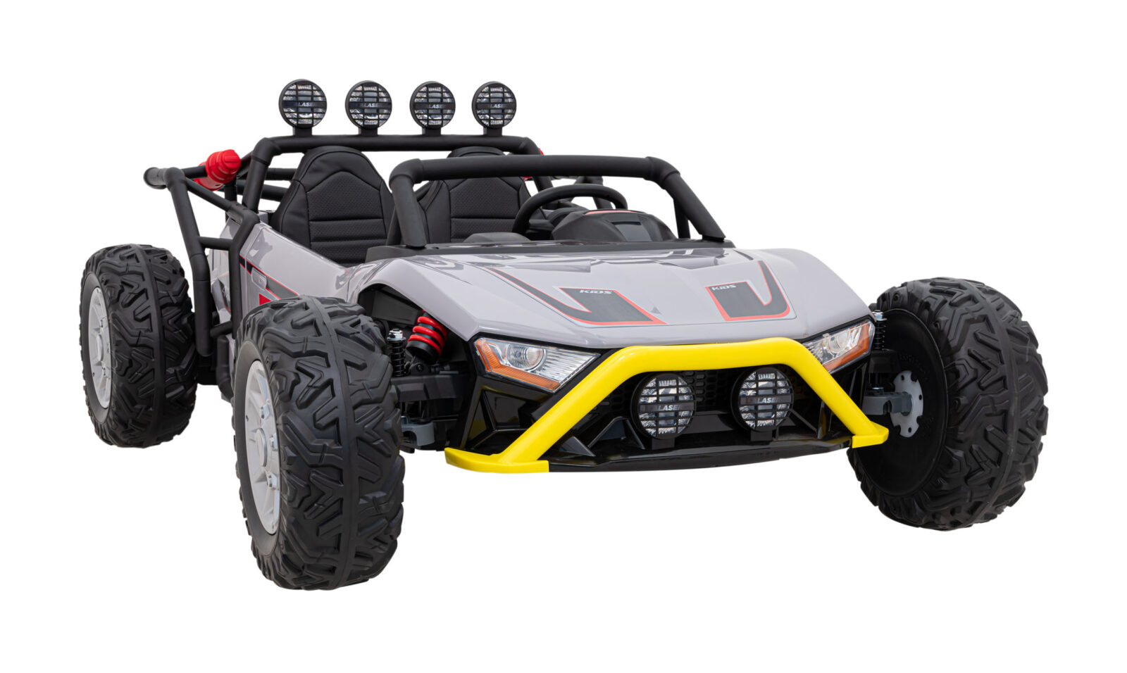 Buggy na akumulator Racing 5 - dvosjed - sivi - cover