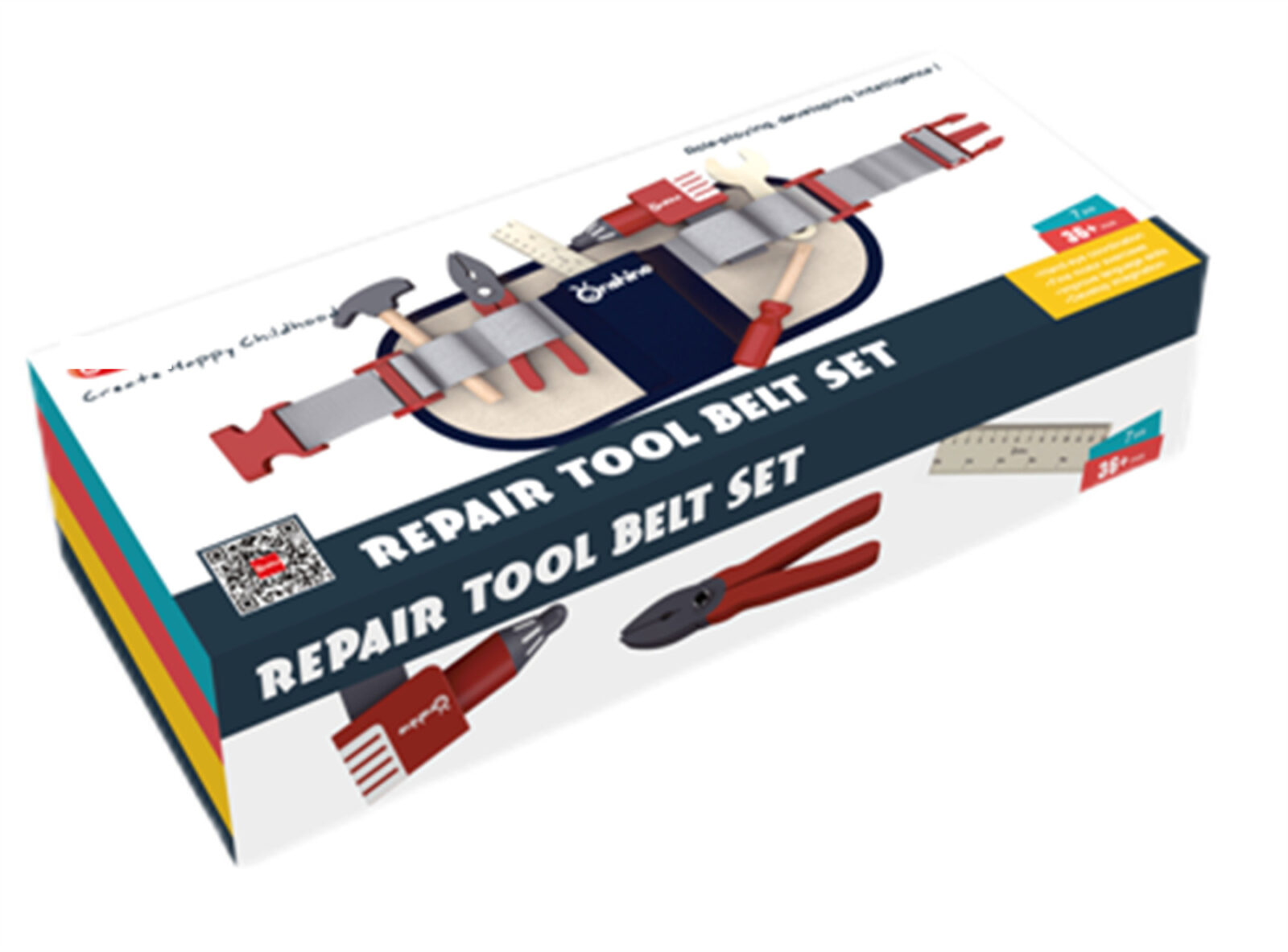 Drveni alati za male majstore + remen - cover