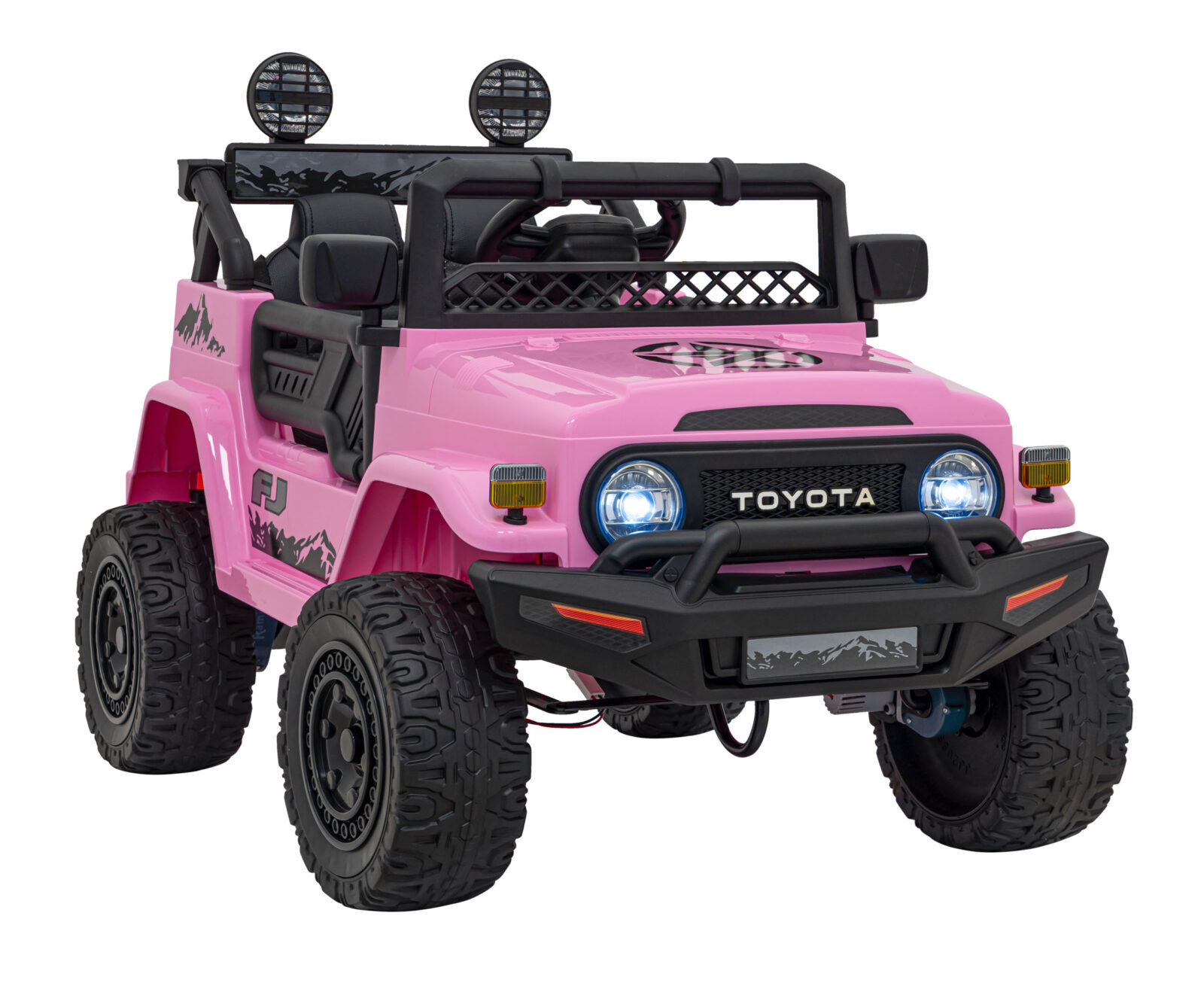 Licencirani auto na akumulator Toyota FJ Cruiser 4x4 - rozi - cover