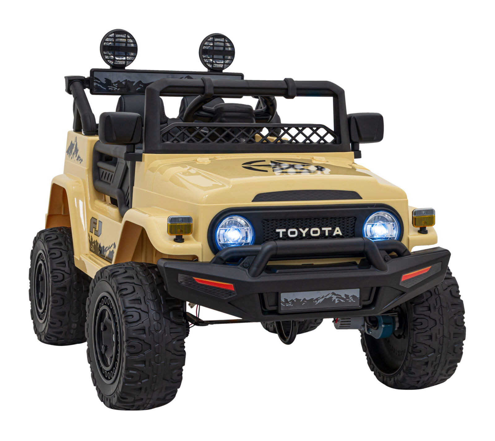 Licencirani auto na akumulator Toyota FJ Cruiser 4x4 - bež - cover