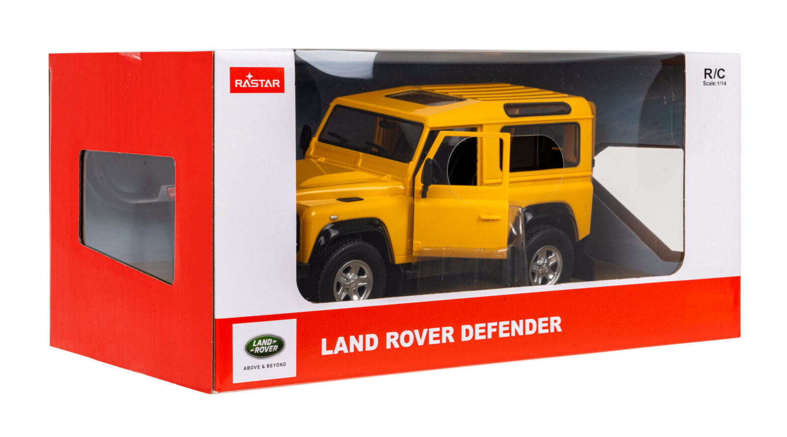Auto na daljinsko upravljanje R/C car Land Rover Defender 1:14 RASTAR Yellow - cover