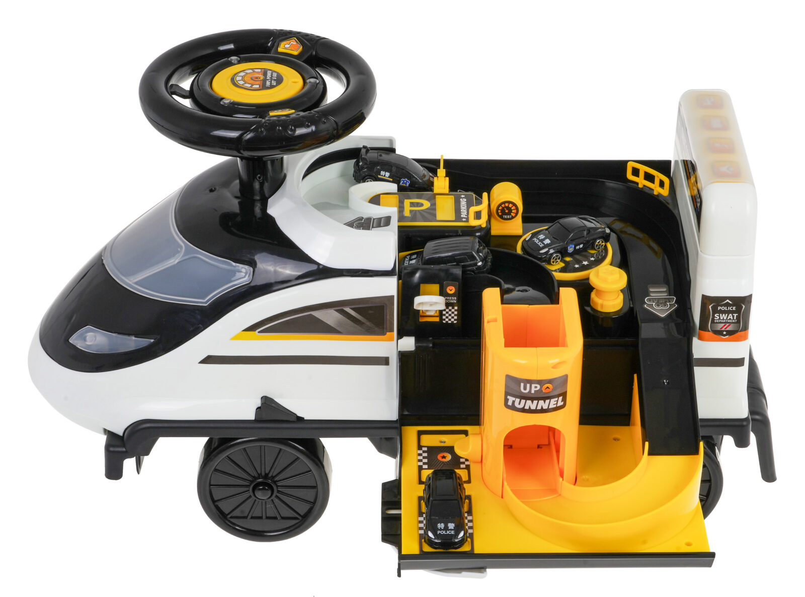 Dječja guralica  Rider 2in1 Police - crna - cover