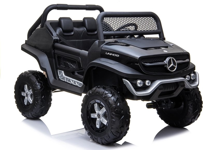 Licencirani auto na akumultor Mercedes Unimog – crni - cover