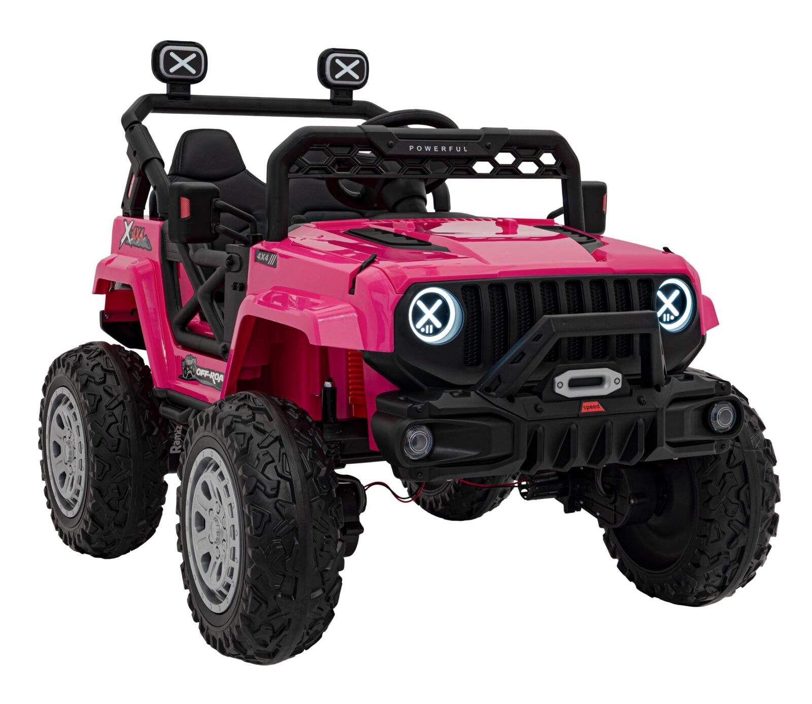 Auto na akumulator OFF ROAD Speed 4x4- rozi - cover