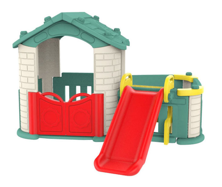 Dječja kućica 3u1 Green Roof - zelena - cover