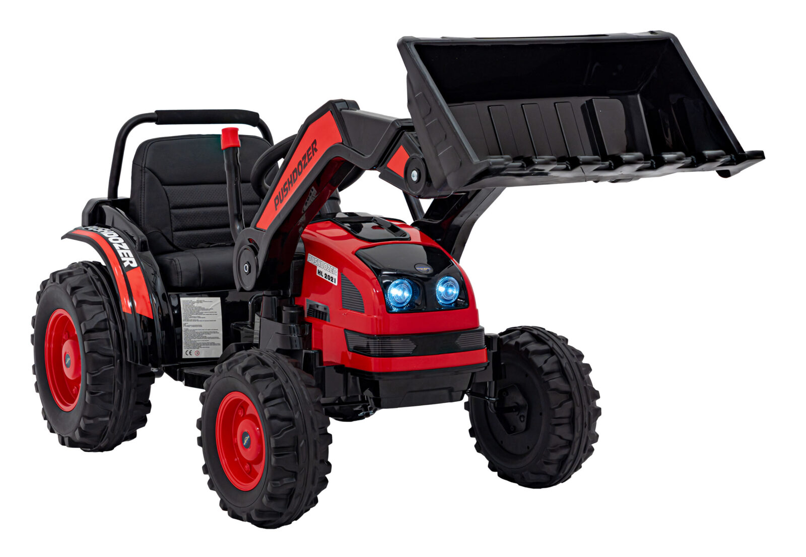 Bager na akumulator Excavator - crveni - cover