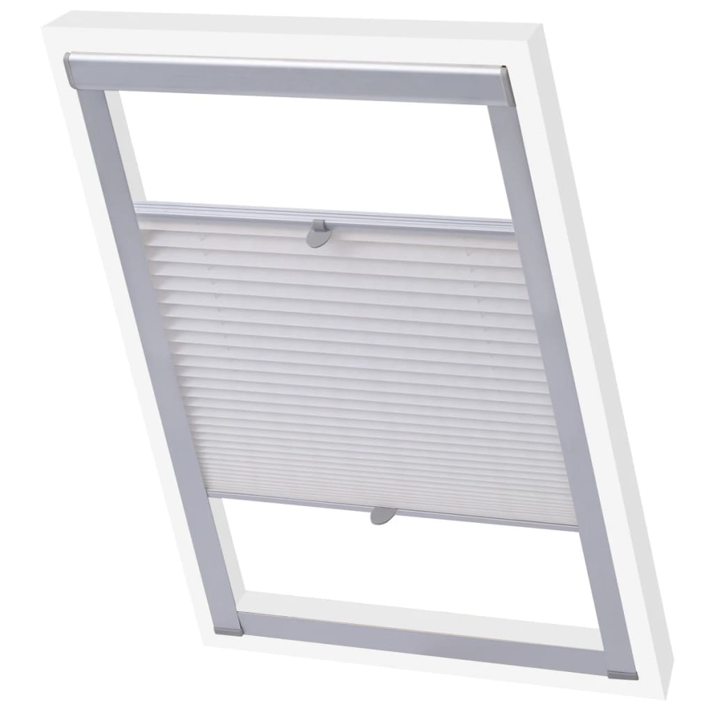 vidaXL Plisirane rolete bijele F06 - cover