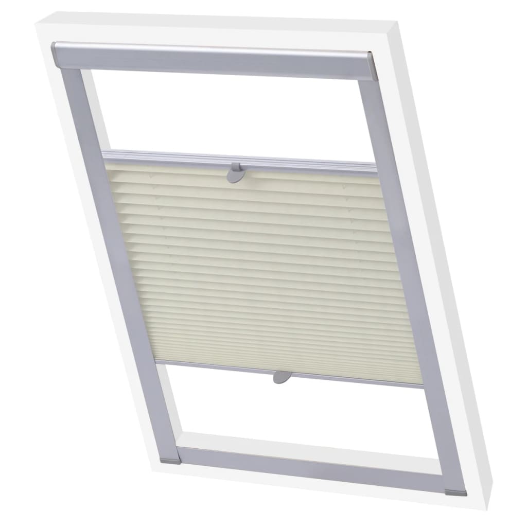 vidaXL Plisirane rolete krem C02 - cover