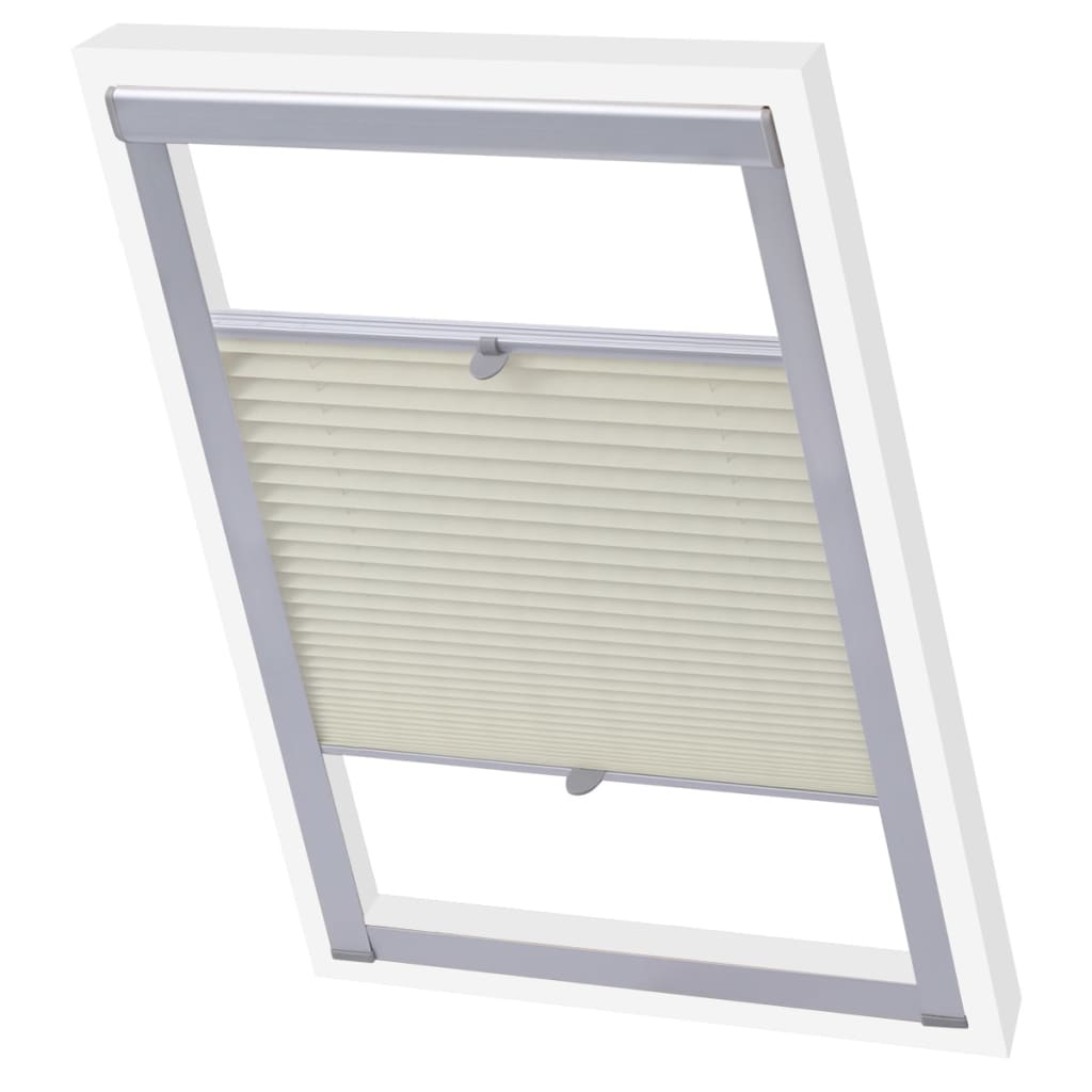 vidaXL Plisirane rolete krem P08/408 - cover
