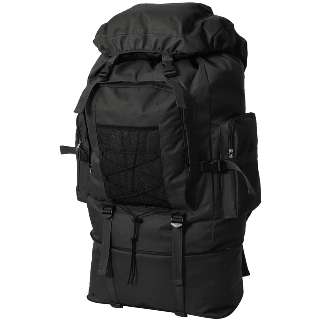 vidaXL Ruksak XXL 100 L Vojni Stil Crna boja - cover