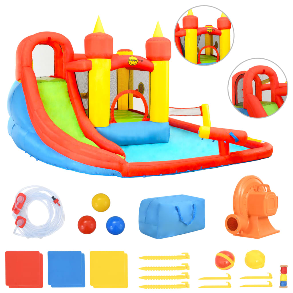 Happy Hop trampolin s toboganom i bazenom 410 x 385 x 220 cm PVC - cover