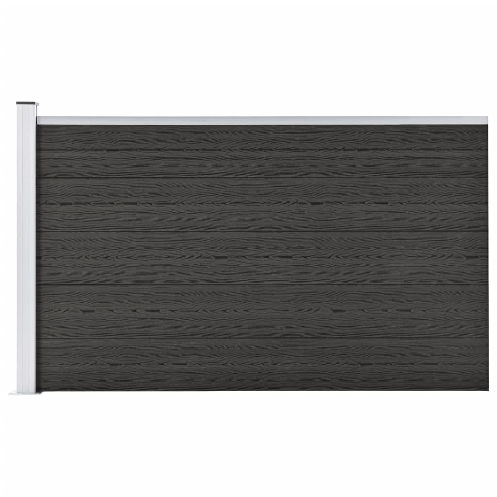 vidaXL Vrtna ograda WPC 175 x 105 cm siva - cover
