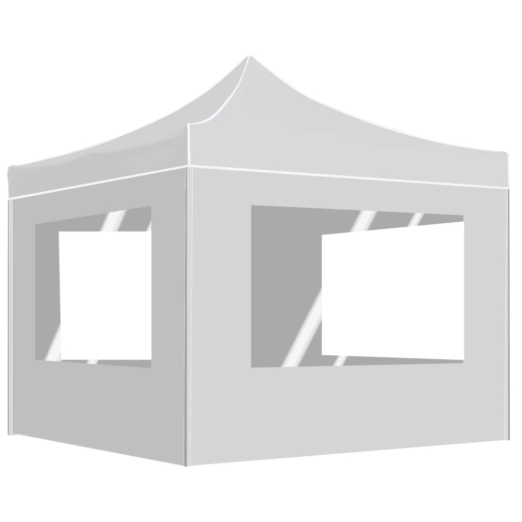 vidaXL Sklopivi šator za zabave sa zidovima aluminijski 2 x 2 m bijeli - cover