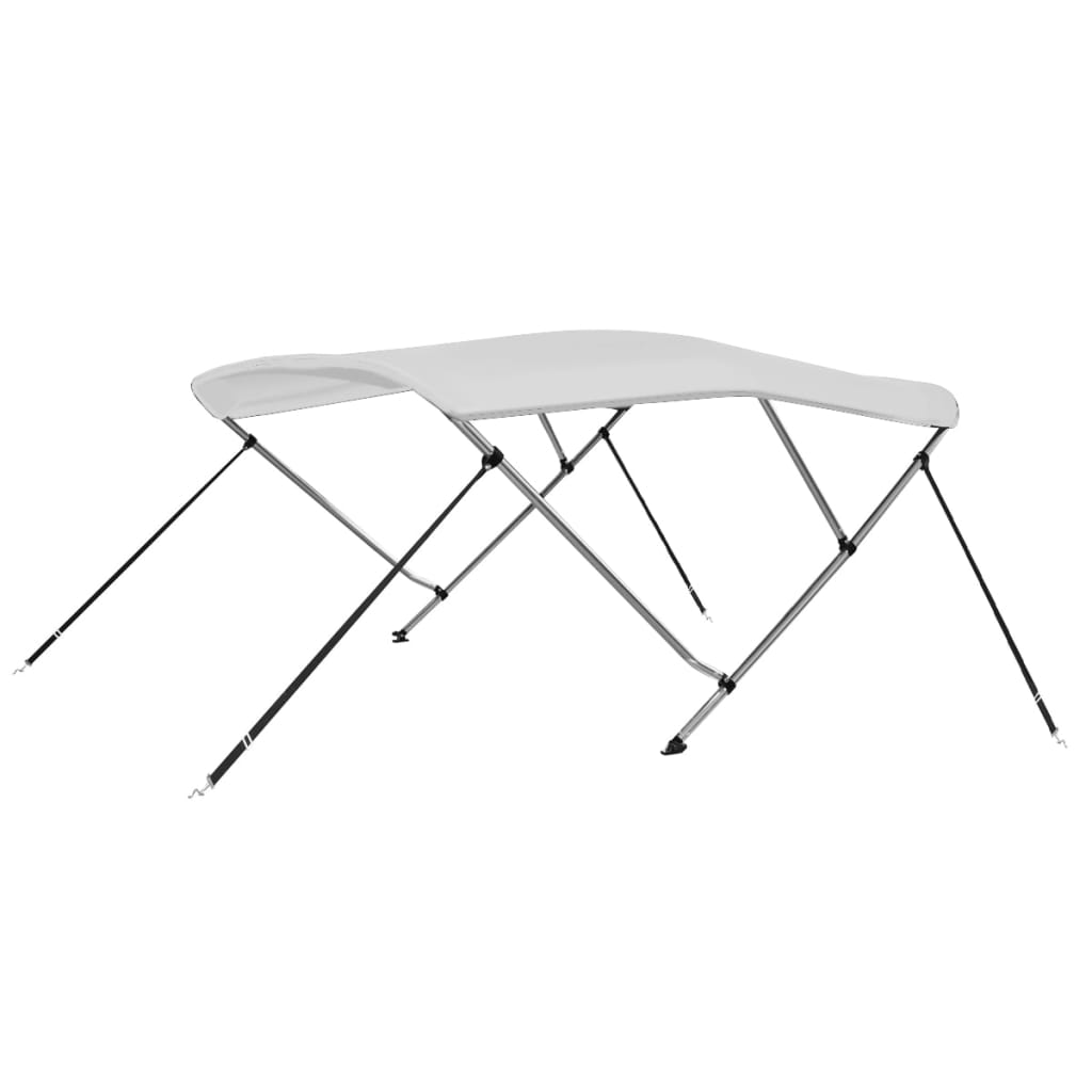 vidaXL Tenda bimini s 3 luka bijela 183 x 140 x 137 cm - cover