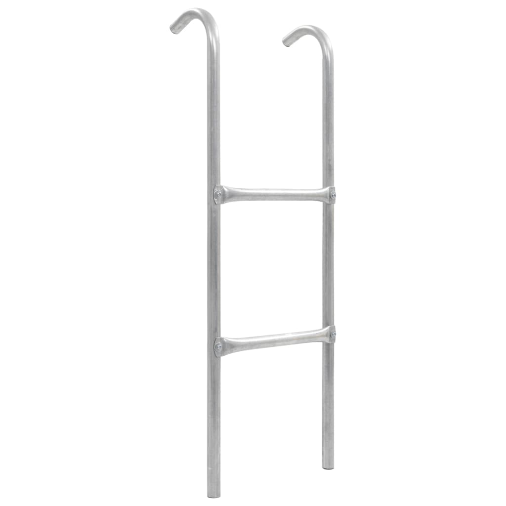 vidaXL Ljestve za trampolin s 2 prečke čelične srebrne 102,6 cm - cover