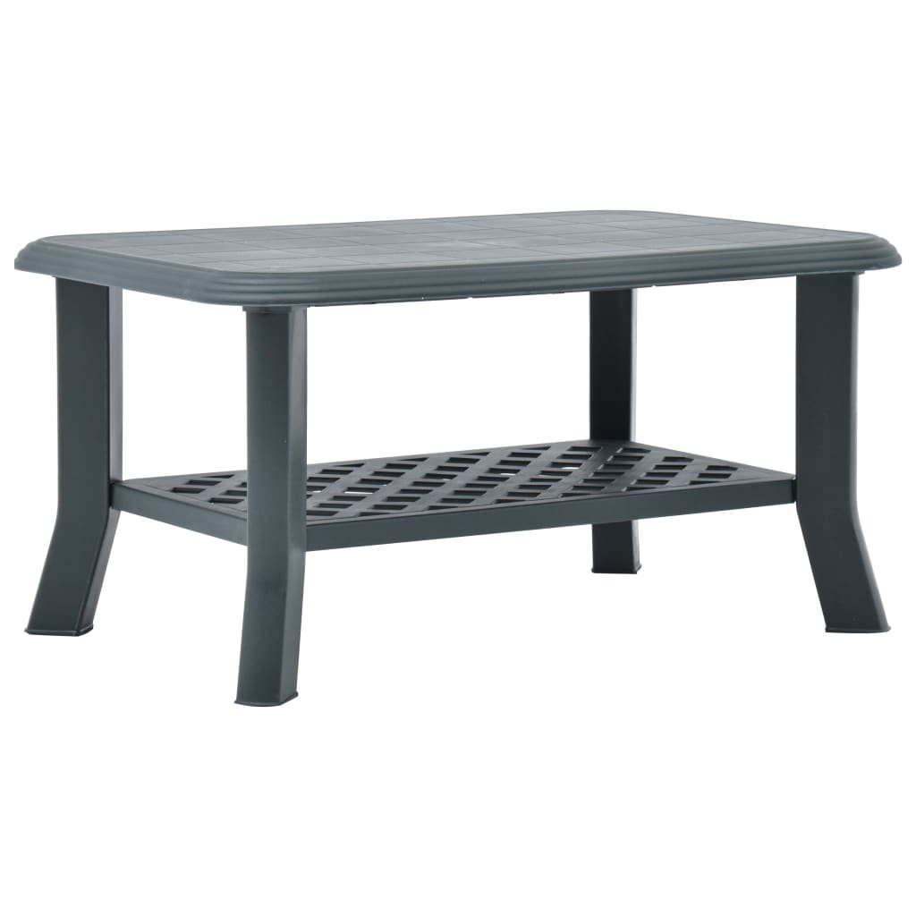 vidaXL Stolić za kavu zeleni 90 x 60 x 46 cm plastični - cover