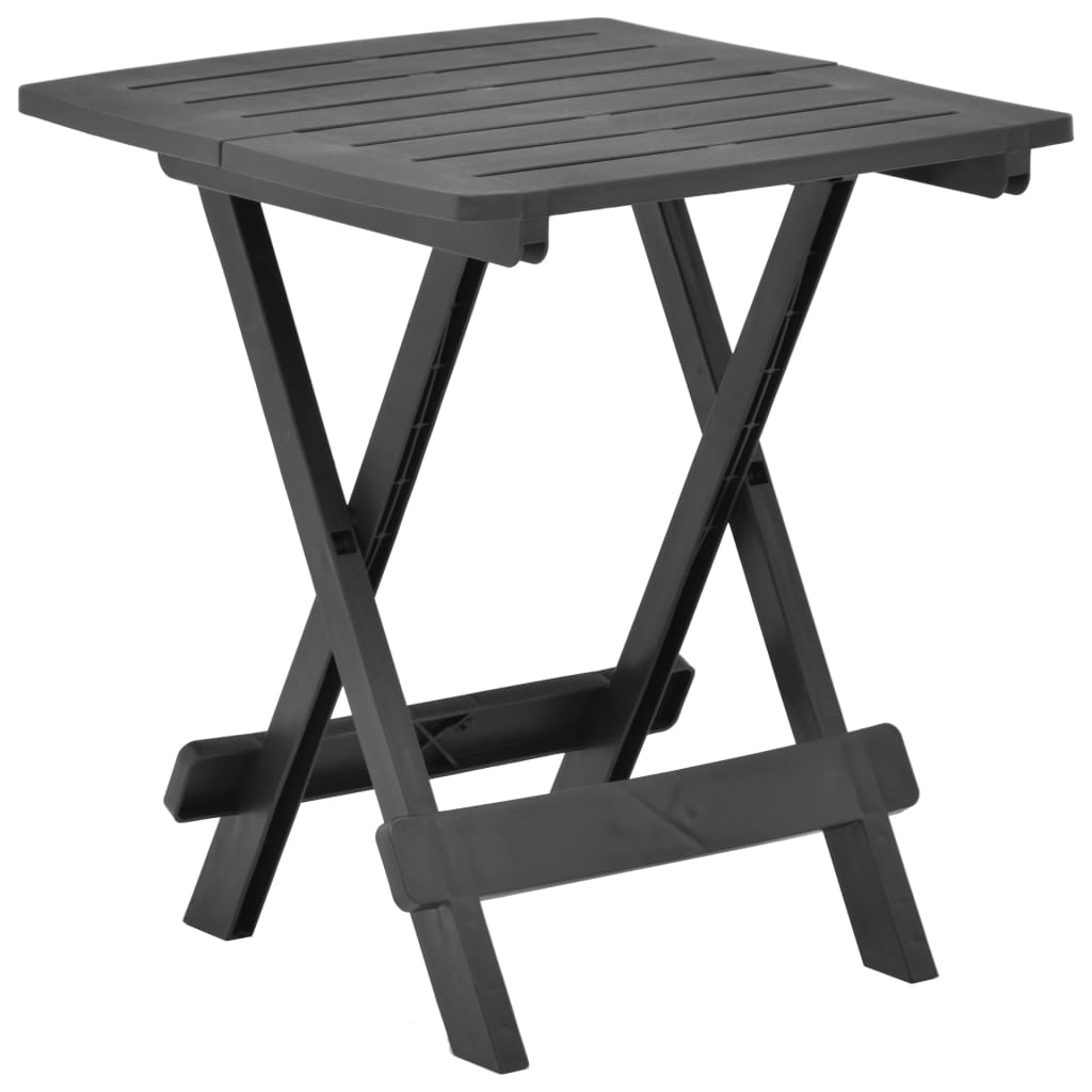 vidaXL Sklopivi vrtni stol antracit 45 x 43 x 50 cm plastični - cover