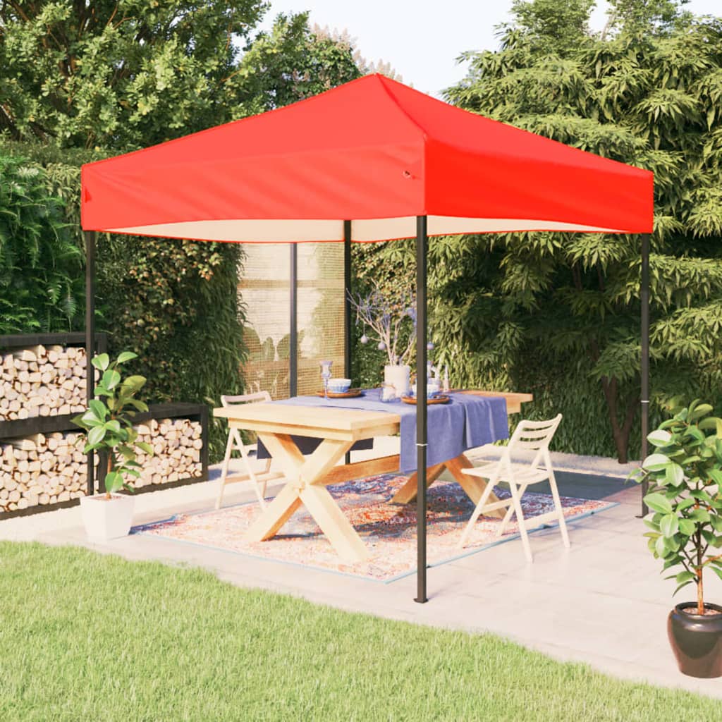 vidaXL Sklopivi šator za zabave crveni 3 x 3 m - cover