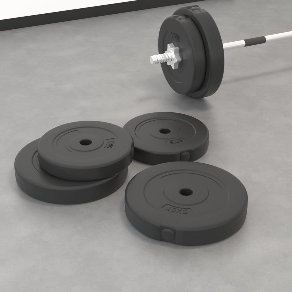 vidaXL Ploče za utege 4 kom 30 kg cementne - cover