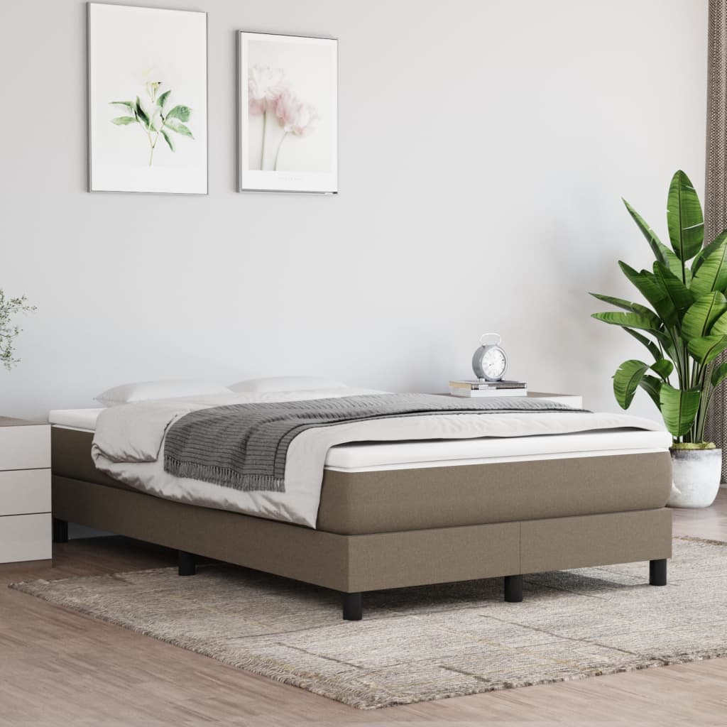 vidaXL Okvir za krevet smeđesivi 120x200 cm od tkanine - cover