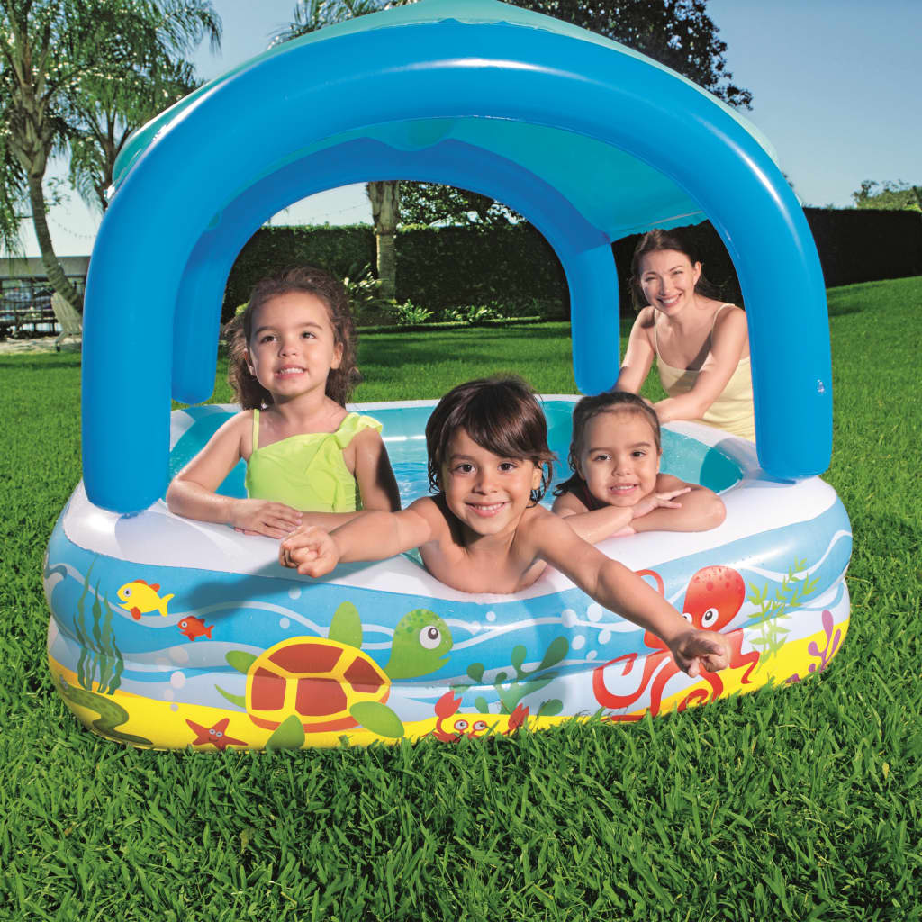 Bestway dječji bazen s krovom plavi 140 x 140 x 114 cm 52192 - cover