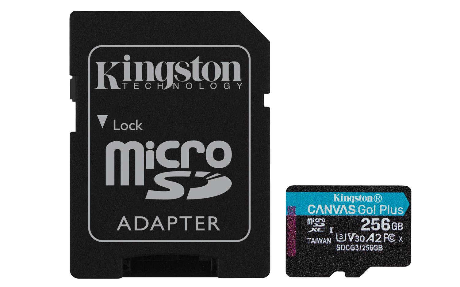 MEM SD MICRO 256GB Canvas Go! Plus + ADP - cover