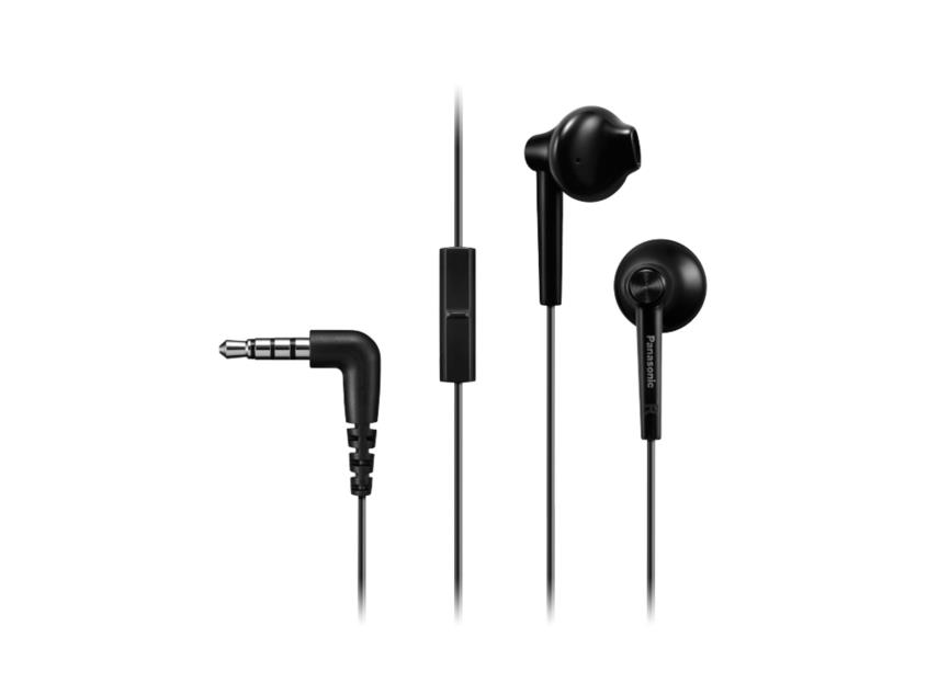 PANASONIC slušalice RP-TCM55E-K crne, in ear mikrofon - cover