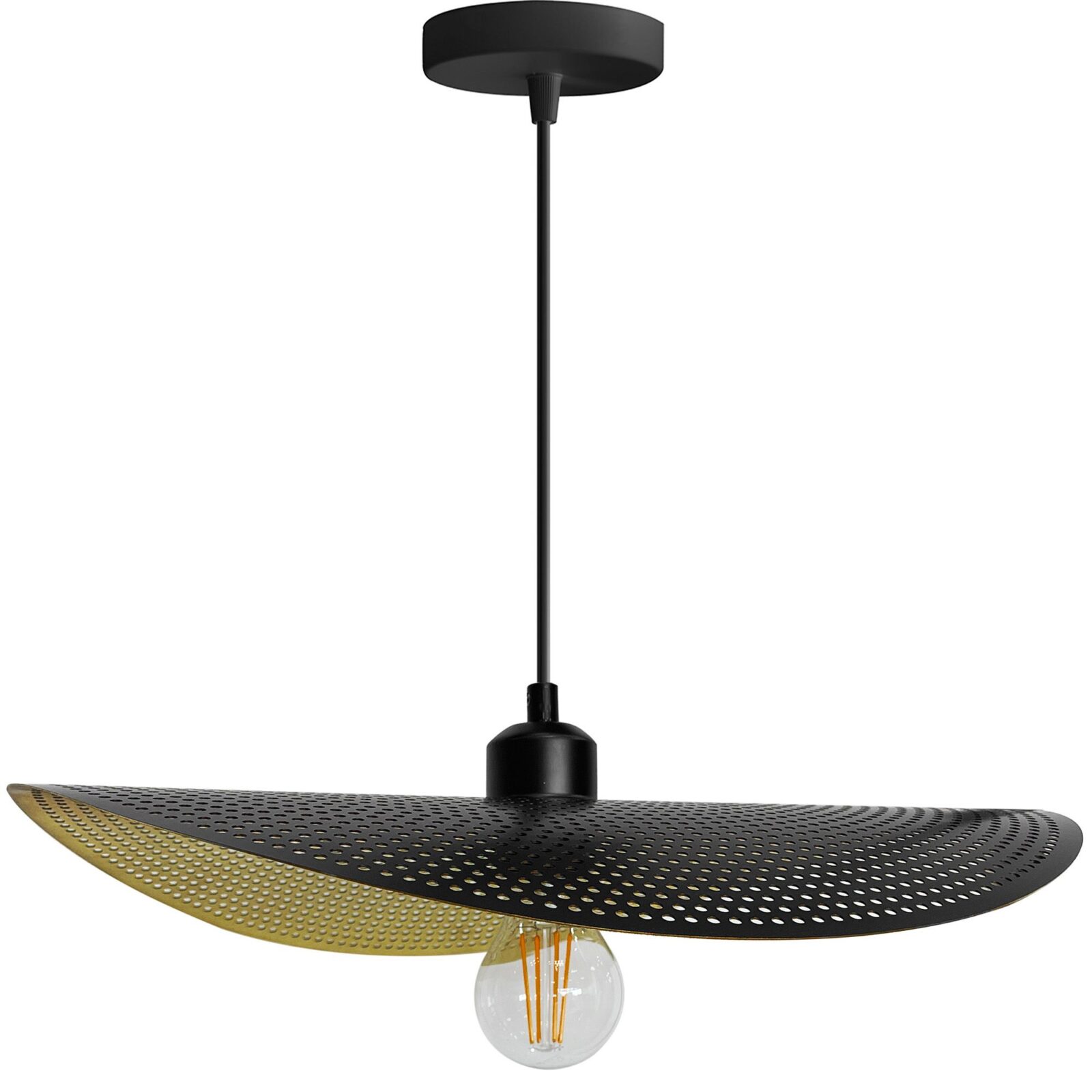 Stropni luster APP1470-1CP BLACK/OLD GOLD - cover