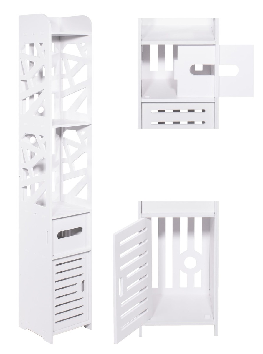 ModernHome kupaonski ormarić - bijeli 120 cm - cover