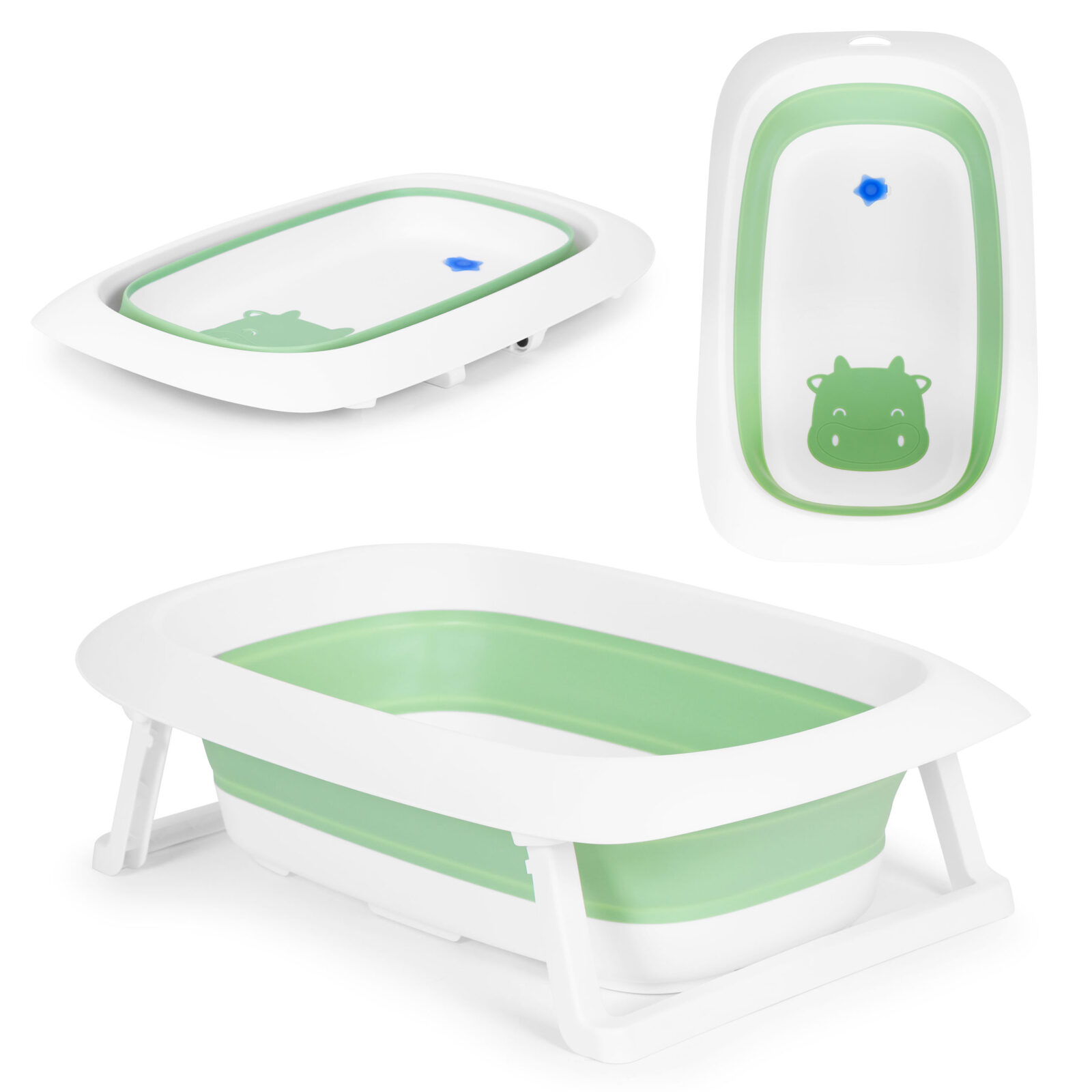 Ecotoys sklopiva kadica za bebe - zelena - cover