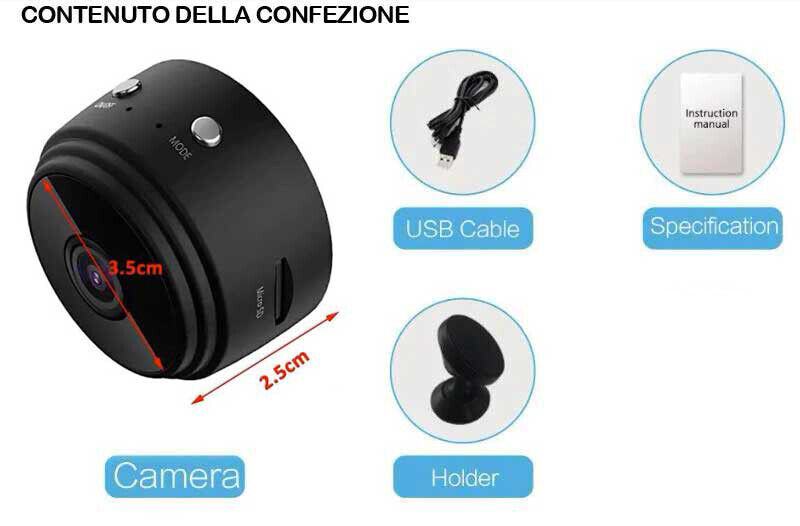 Aerbes AB-C214 Mini 1080P HD Wifi kamera za nadzor špijunska - cover