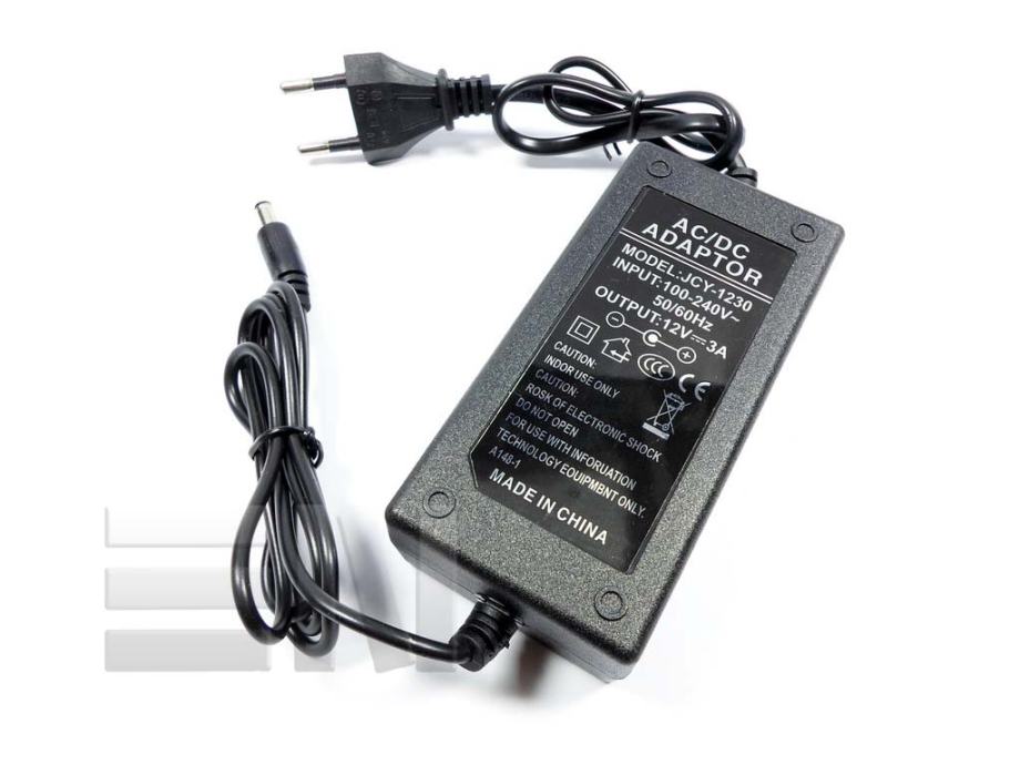 AC/DC Adapter 12V 3A - cover