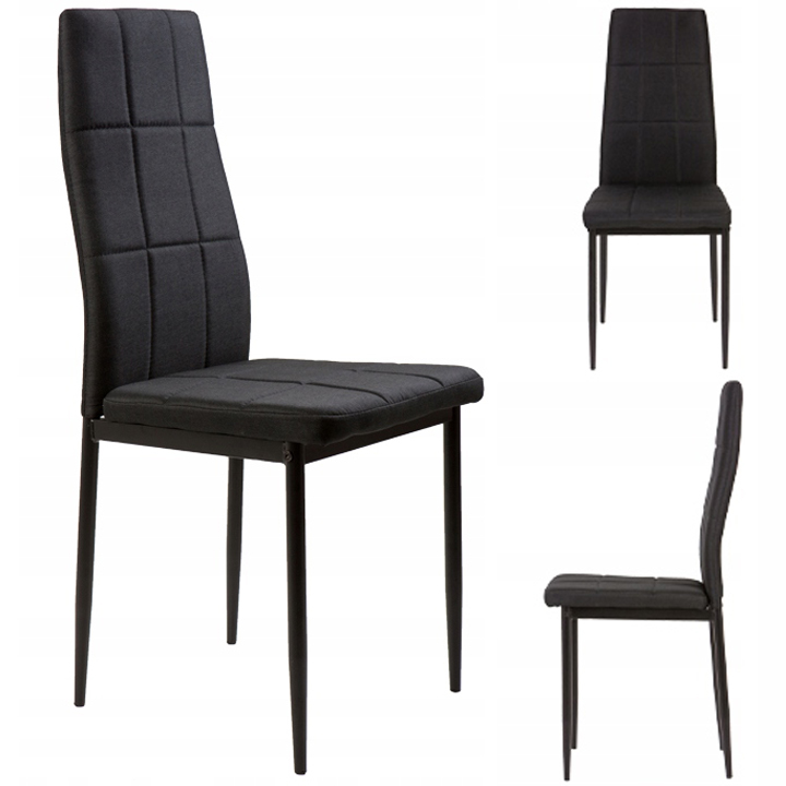 ModernHome set stolica za blagovaonicu DC860-4 crni - cover