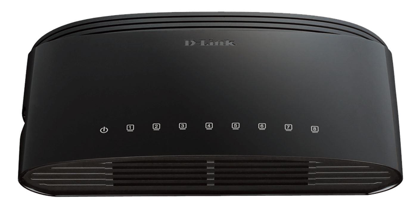 D-Link switch neupravljivi, DES-1008D/E - cover