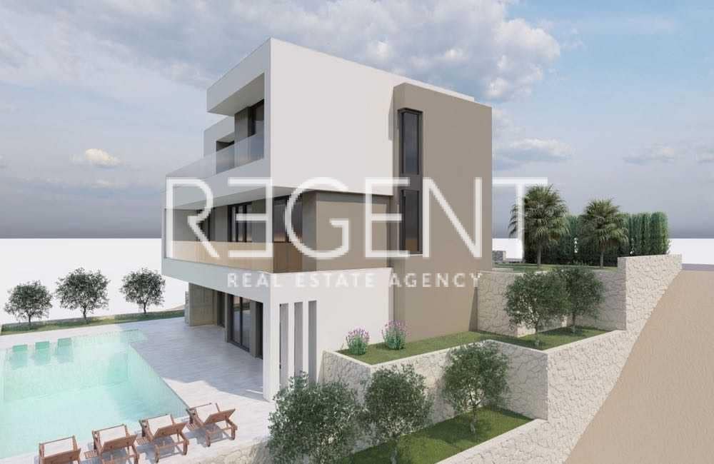 Makarska, Brela - Atraktivna vila sa bazenom i pogledom na more 380 m2 - cover