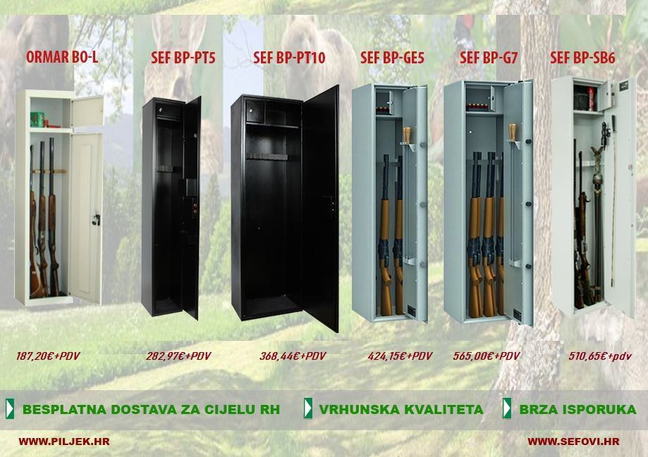 ORMARI I SEFOVI ZA ORUŽJE - Najveći izbor, brza dostava za cijelu HR - cover
