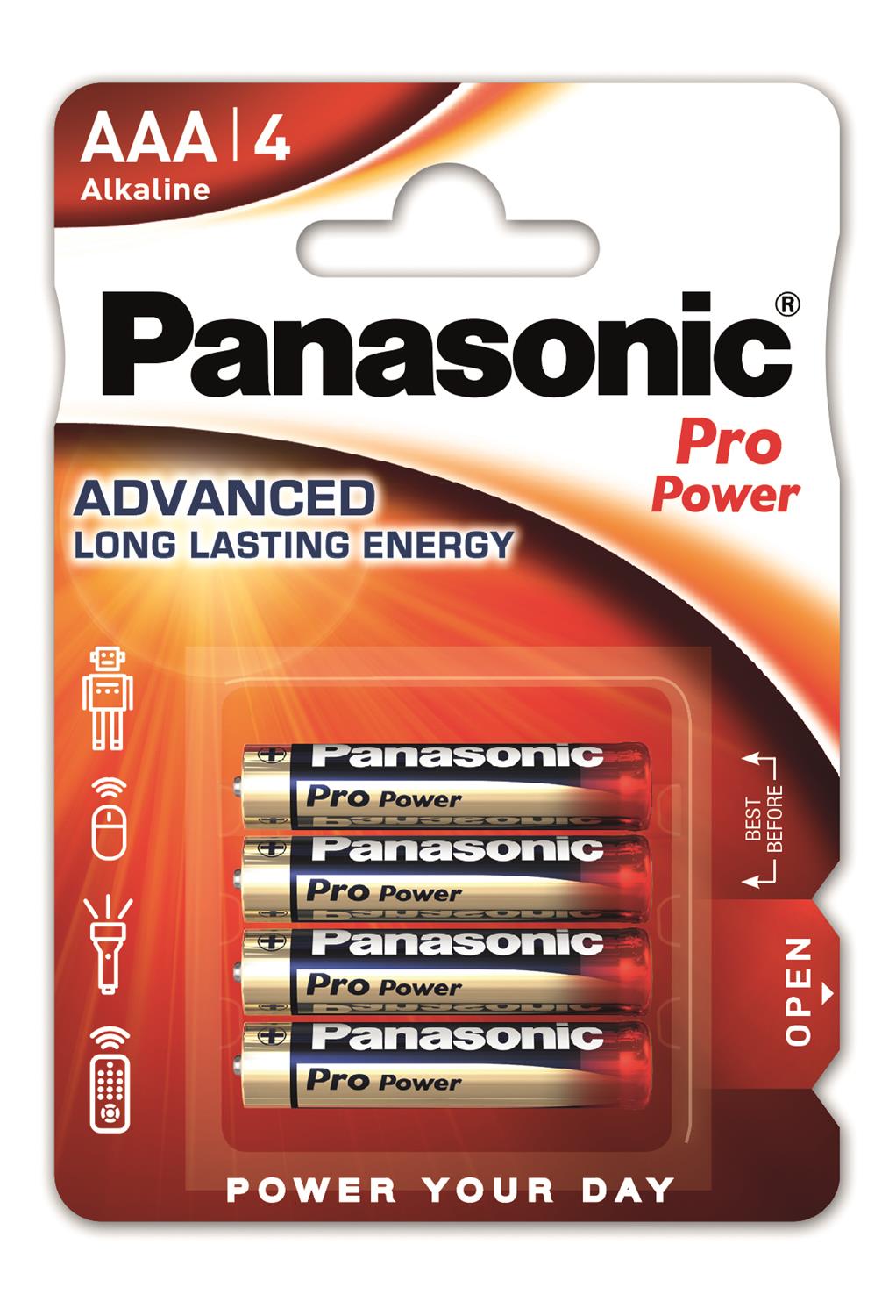 PANASONIC baterije LR03PPG/4BP Alkaline Pro Power - cover