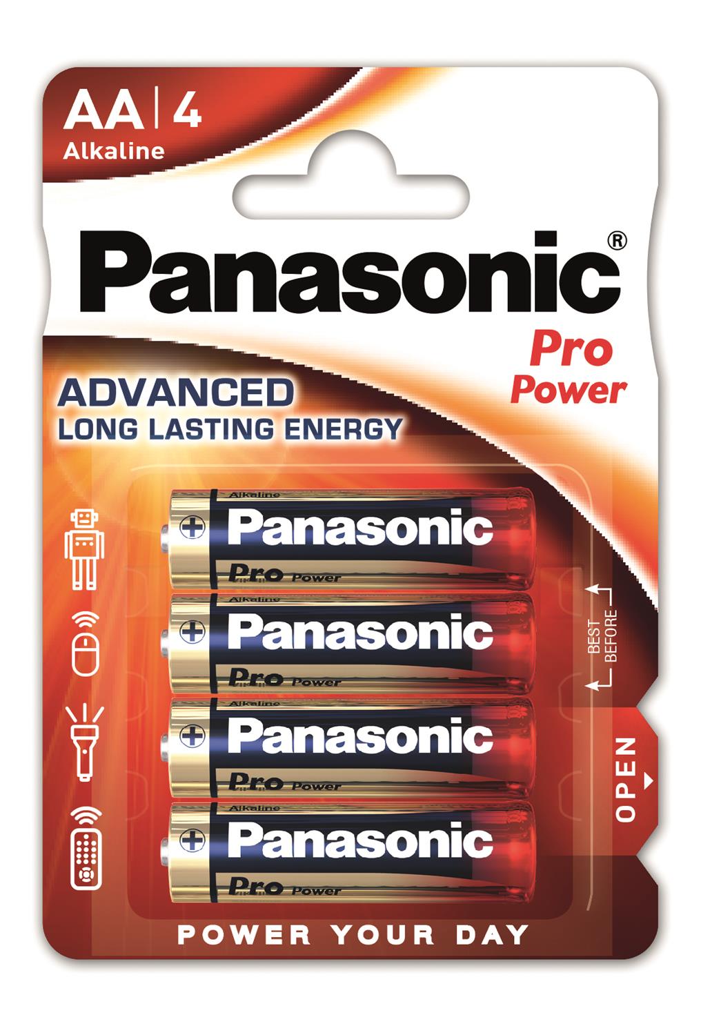 PANASONIC baterije LR6PPG/4BP Alkaline Pro Power - cover