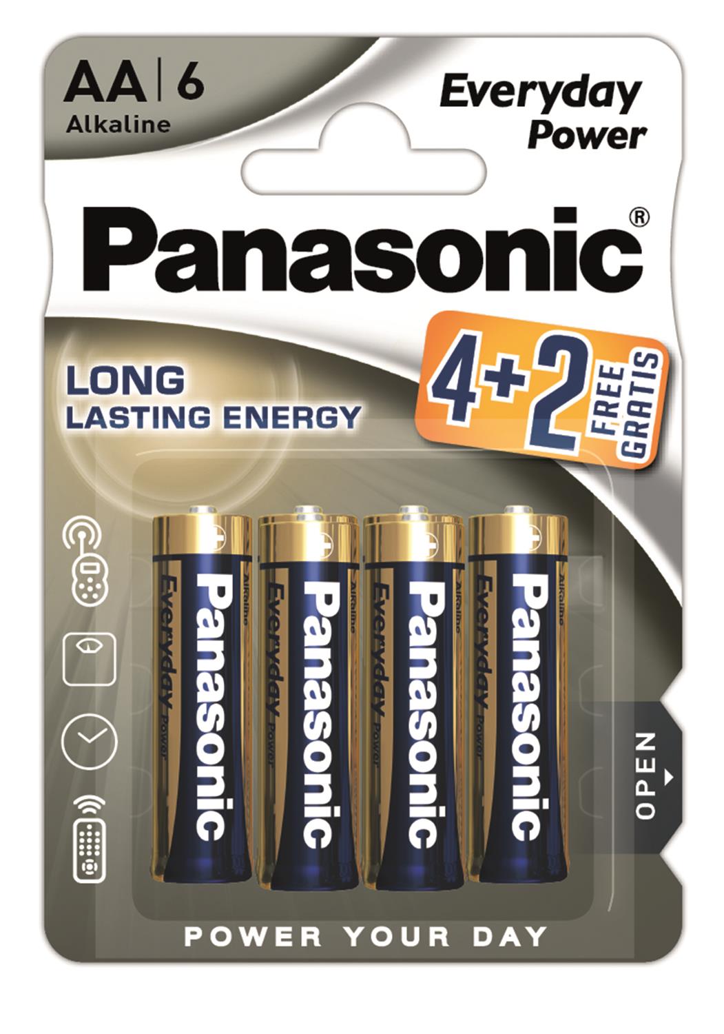 PANASONIC baterije LR6EPS/6BP 4+2F - cover