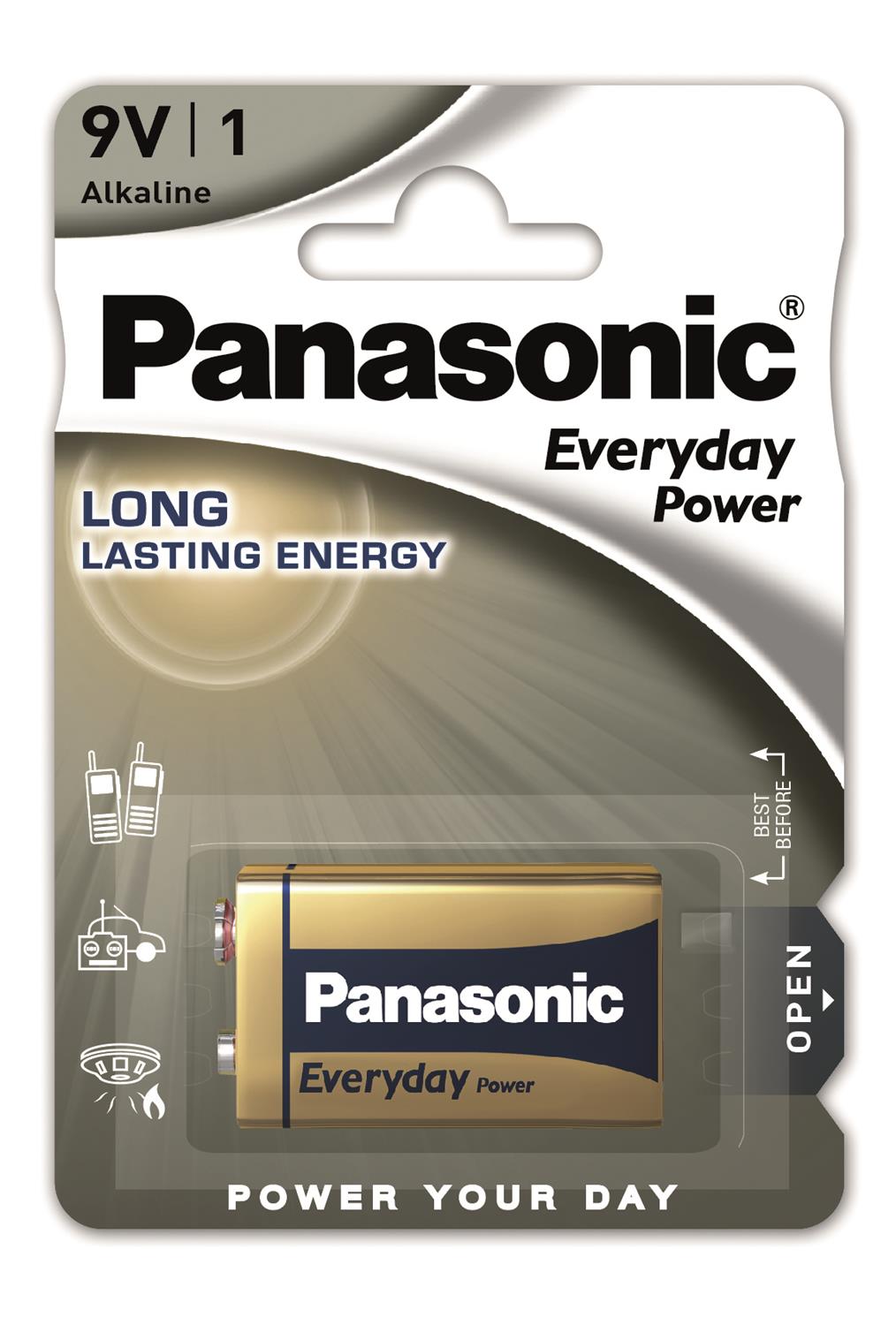 PANASONIC baterije 6LF22EPS/1BP Alkaline Everyday Power - cover